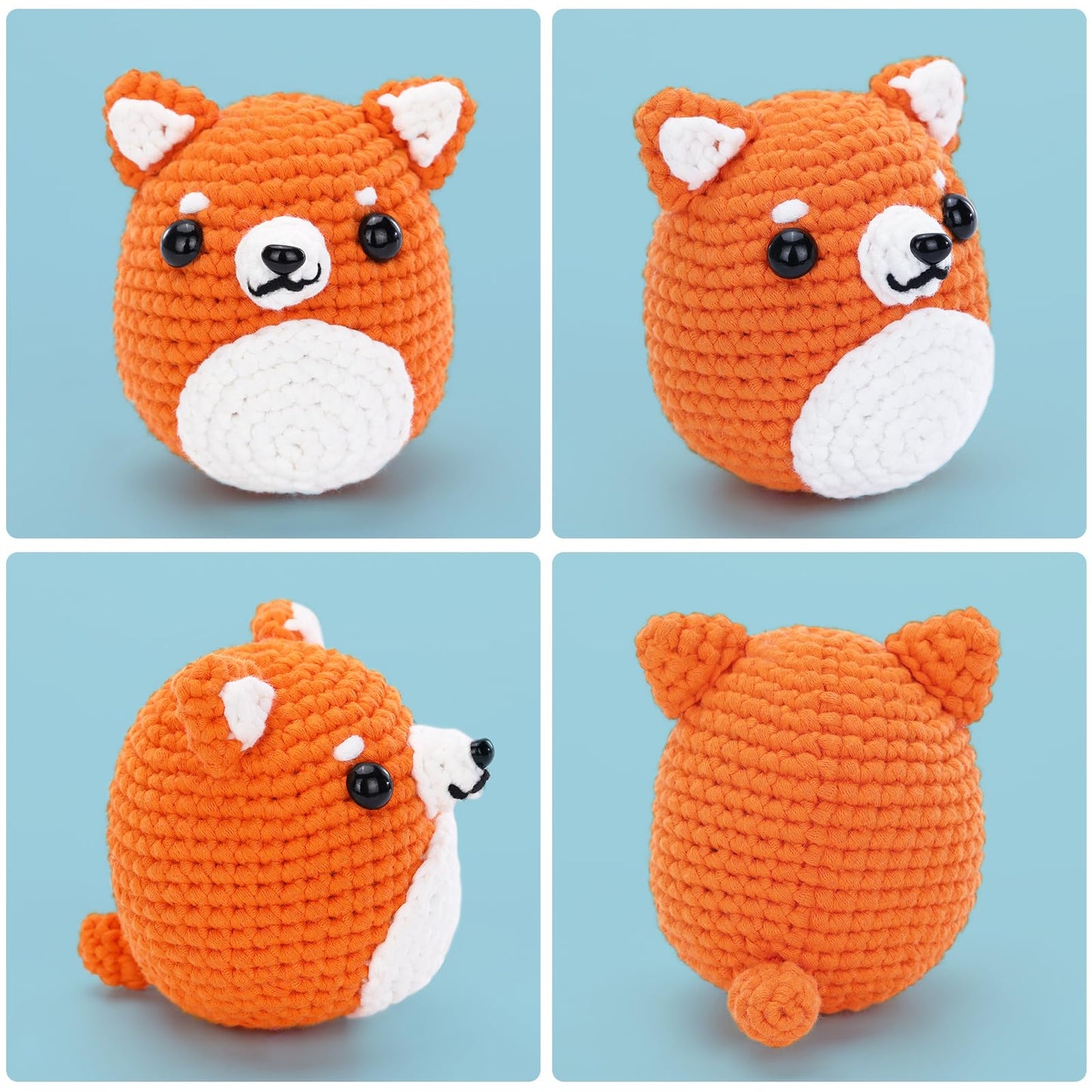 CROCHET BOX Complete Crochet Kit for Beginners - Highland Cow Crochet Kit, Include Video Tutorial, Instruction, Soft Yarn, Birthday Gift for Adults.