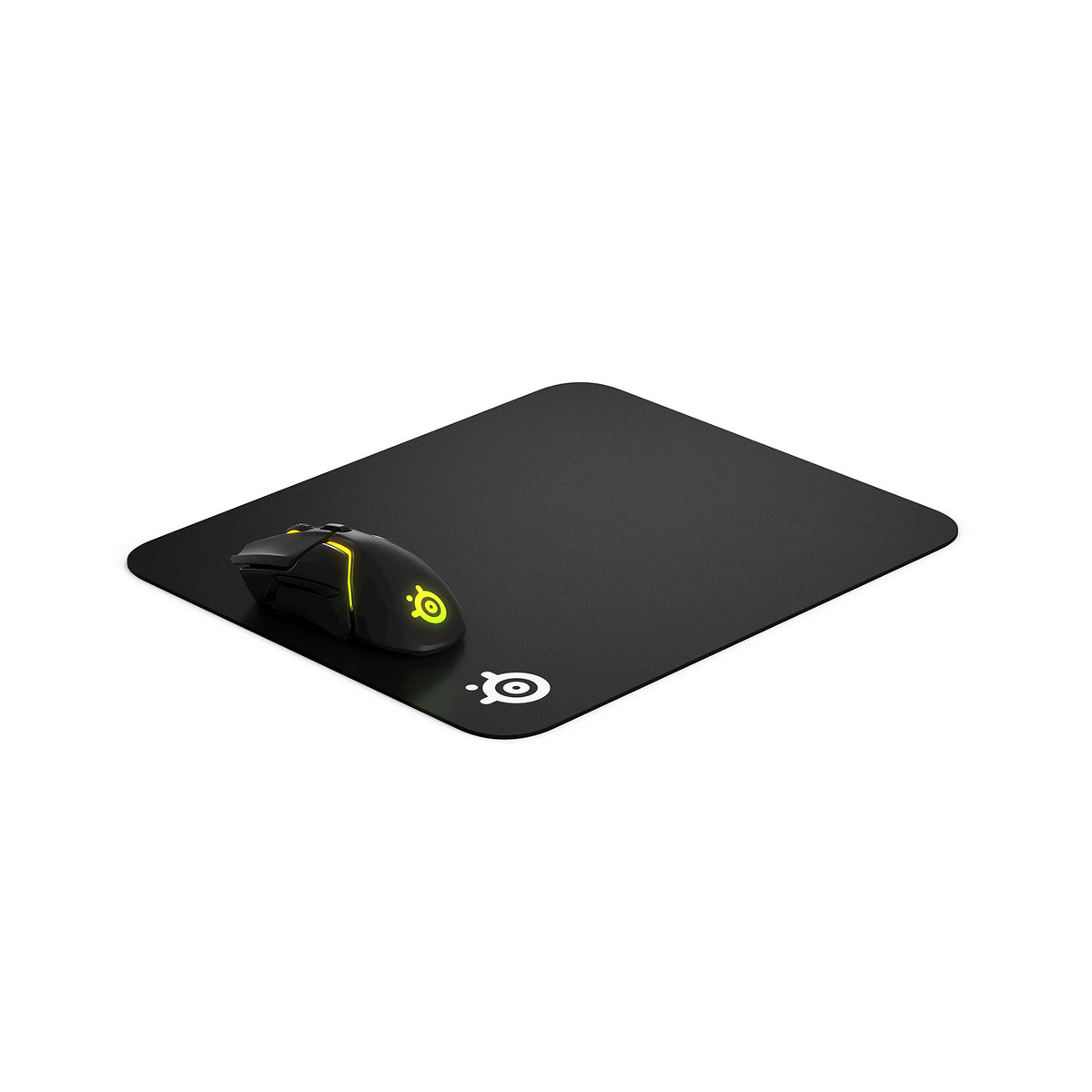 SteelSeries QcK Edge Cloth Gaming Mouse Pad - Never-fray Stitched Edges - Optimized For Gaming Sensors - Size L (450 x 400 x 2mm) - Black