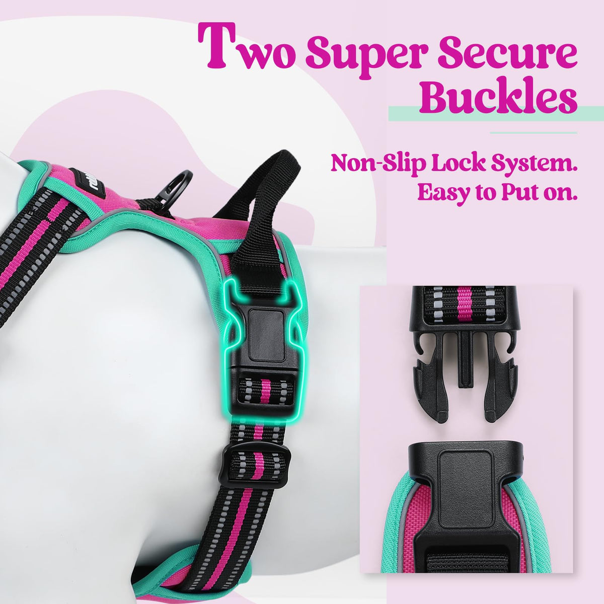 rabbitgoo Dog Harness Large Dog, No Pull Vest with Front Clip & Handle