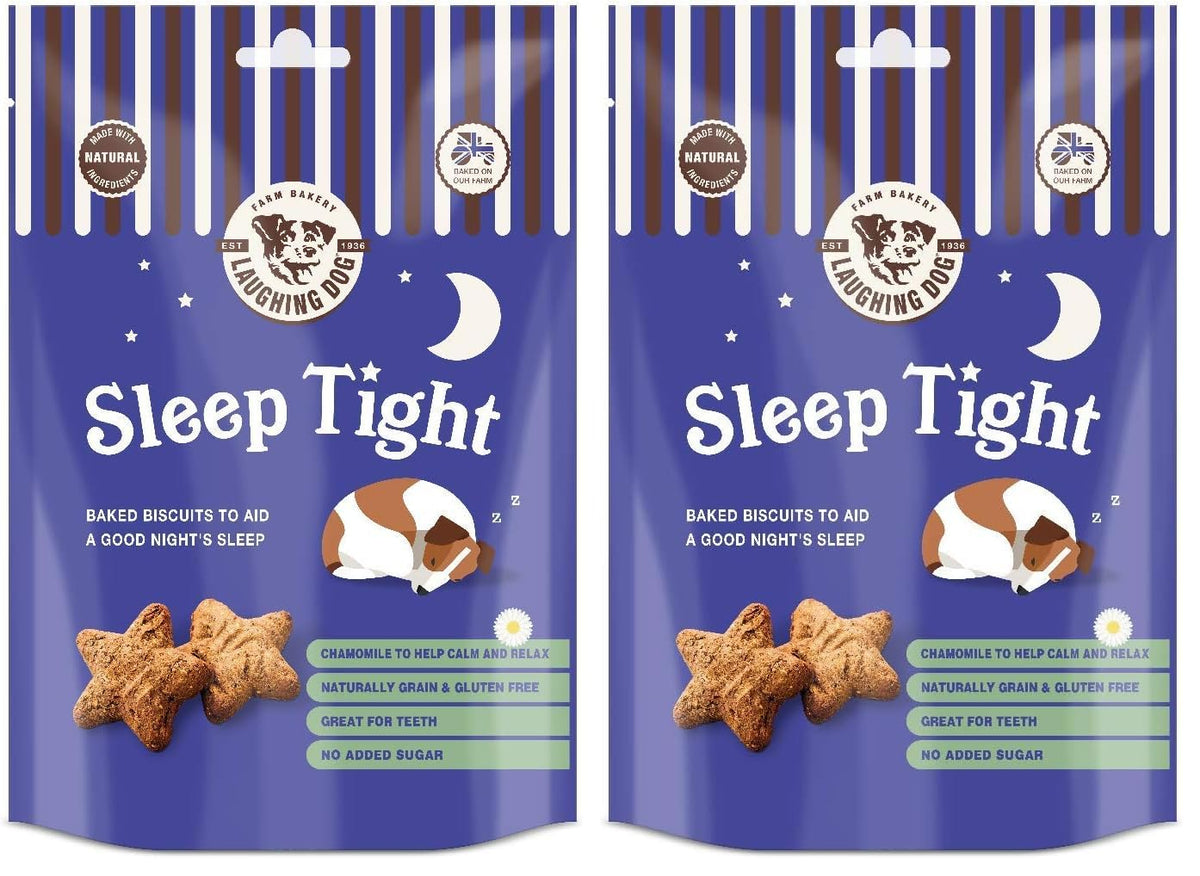 Laughing Dog - Sleep Tight - Naturally Grain Free Oven-Baked Dog Treats, Gluten Free With No Added Sugar - Purple,125g