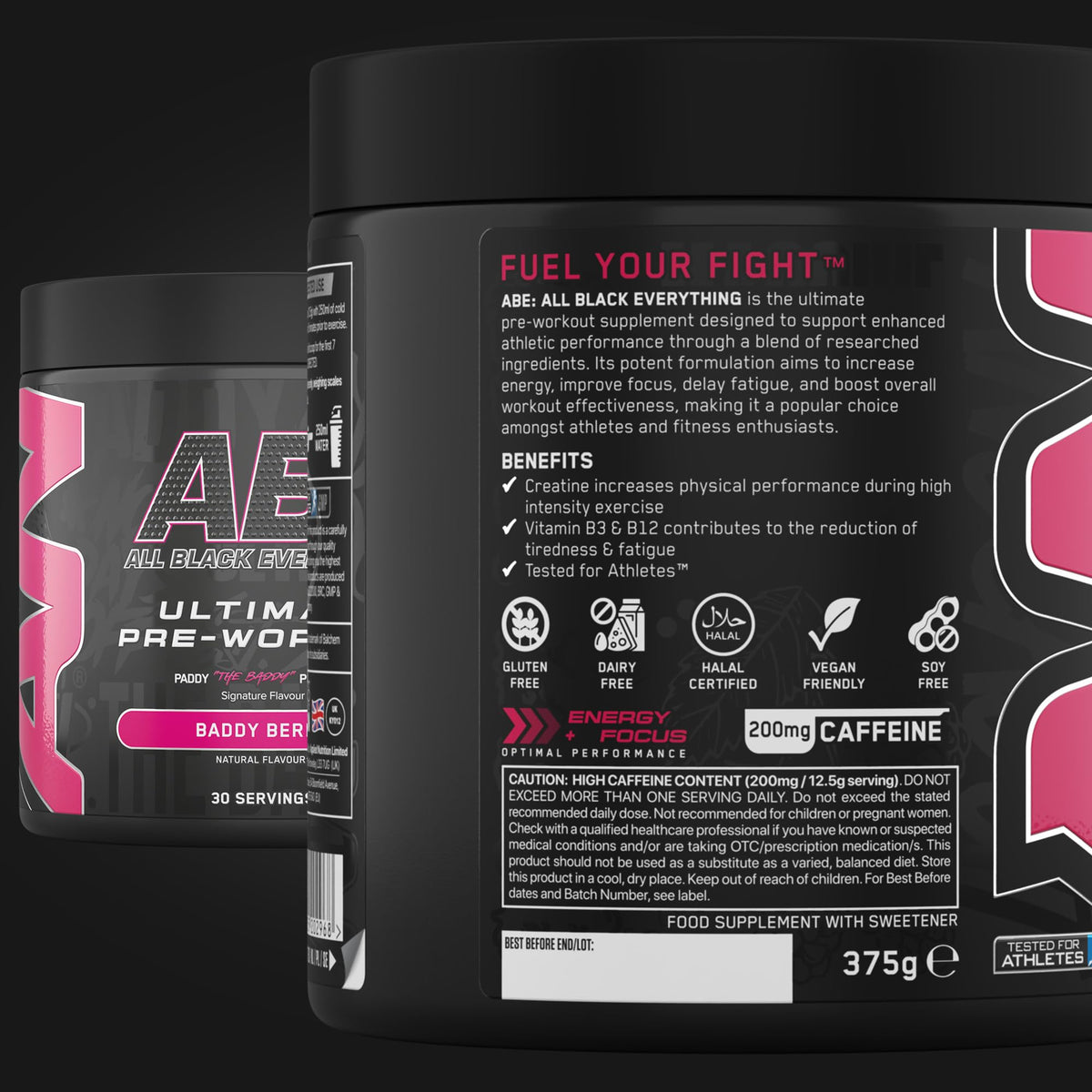 Applied Nutrition ABE Pre Workout Powder Tropical 375g