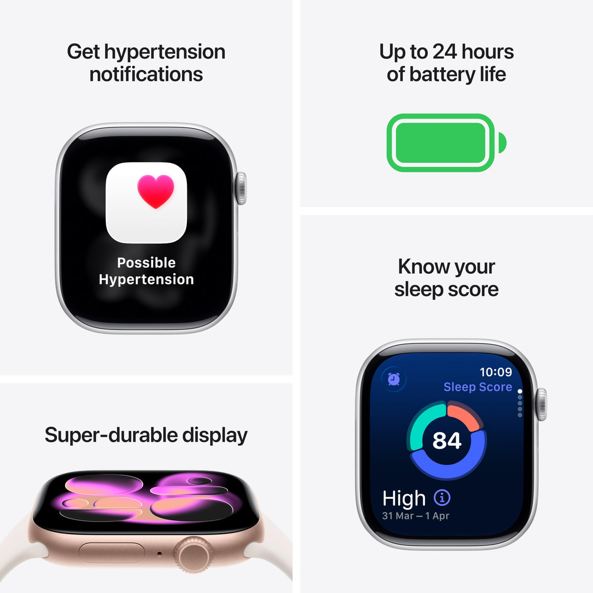 Apple Watch Series 11 GPS 46mm Smartwatch with Jet Black Aluminium Case with Black Sport Band M/L. Sleep Score, Fitness Tracker, Health Monitoring, Always-On Display, Water Resistant