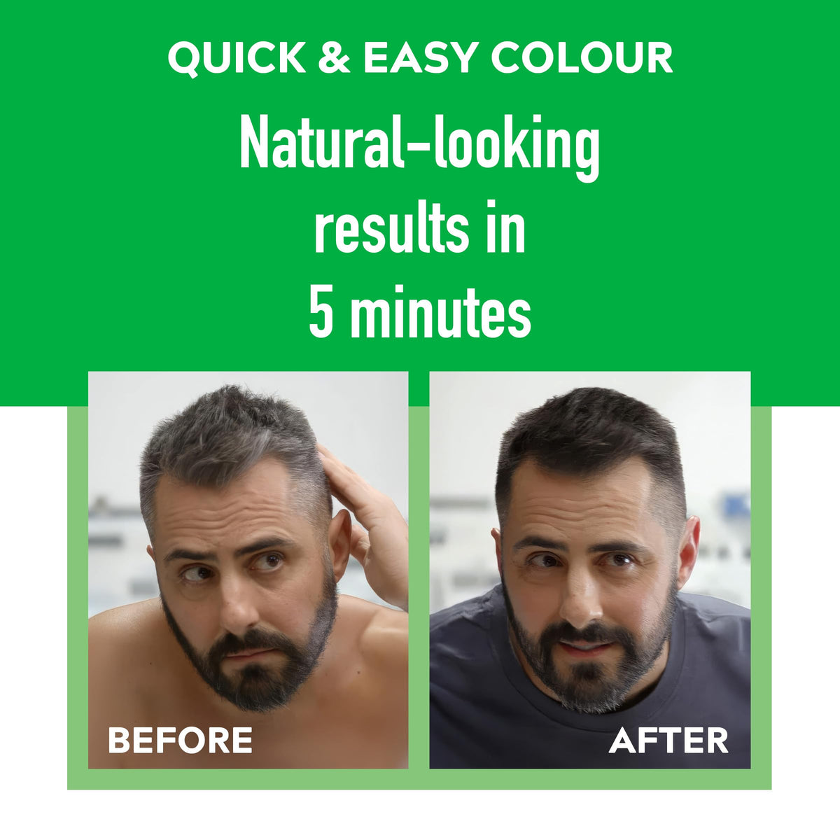 Just for men Original Formula Dark Brown Black Hair Dye, Restores Original Colour for a Natural Look H45