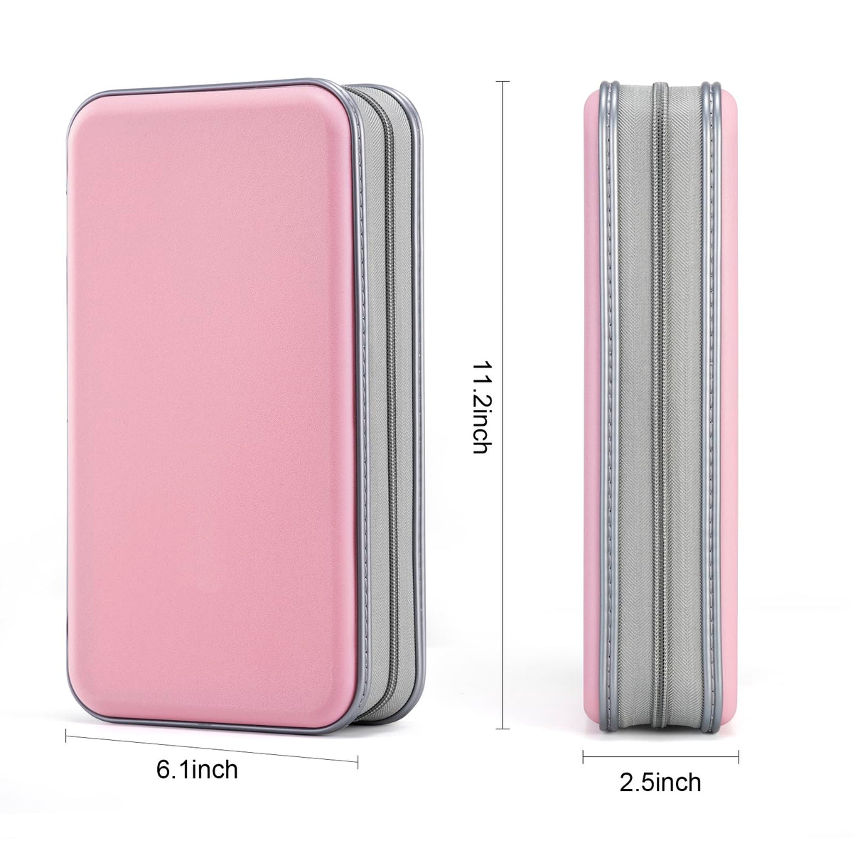 LIOVODE DVD Case, 96 Capacity CD Case Holder Organizer Disc Wallet for Car