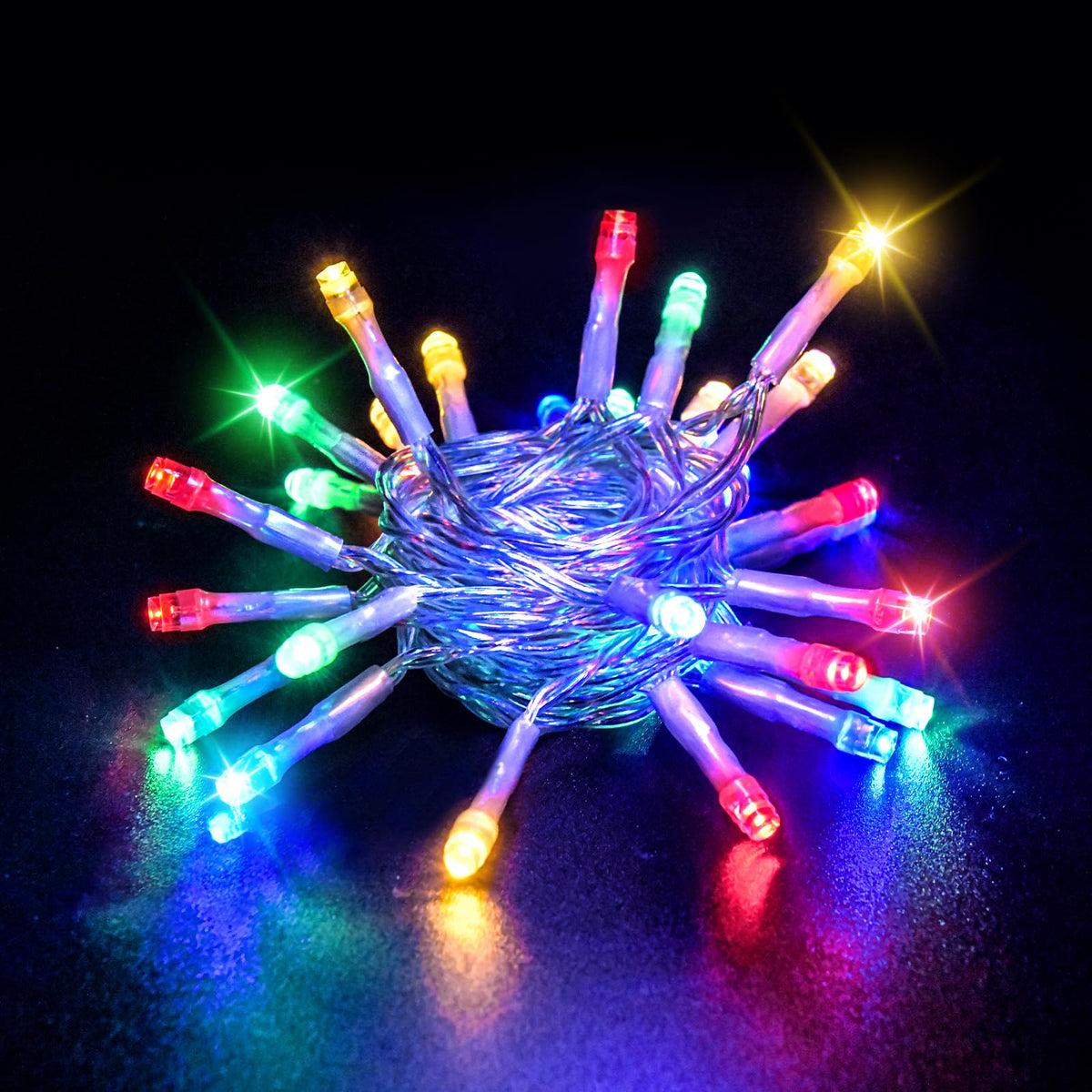 Dalugo Battery Fairy Lights, 3M 30 LED Warm White String Lights with 6h Timer, IP65 Waterproof Battery Powered Fairy Lights for Indoor Outdoor Christmas Decorations
