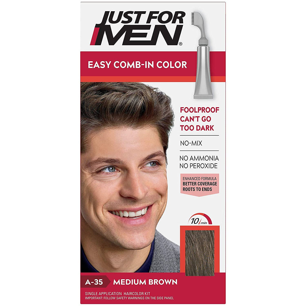 Just for Men Ultra, Hair Colour Dye, A45 Dark Brown