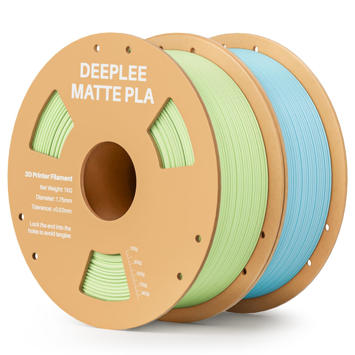 DEEPLEE Matte PLA Filament 1.75mm Matte White 1kg