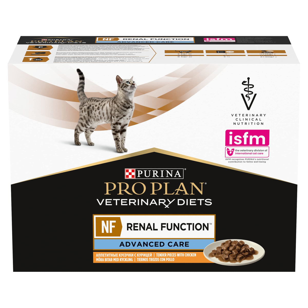 PRO PLAN VETERINARY DIETS UR Urinary Chicken Wet Cat Food 10x85g (Pack of 4)