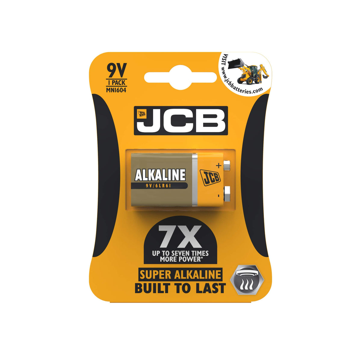 S12110 JCB D Size Super Alkaline Batteries - Pack of 4