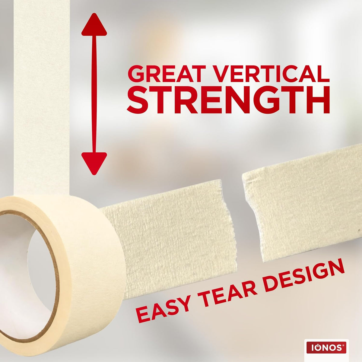 Status IONOS Masking Tape, Multi Surface, Pack of 1, 48mm x 20m