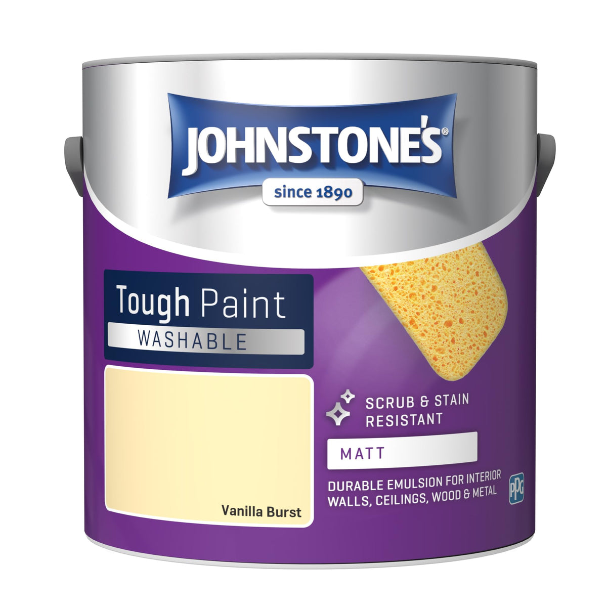 Johnstone's - Washable Matt Wall & Ceiling Paint - Rosebud - 2.5L