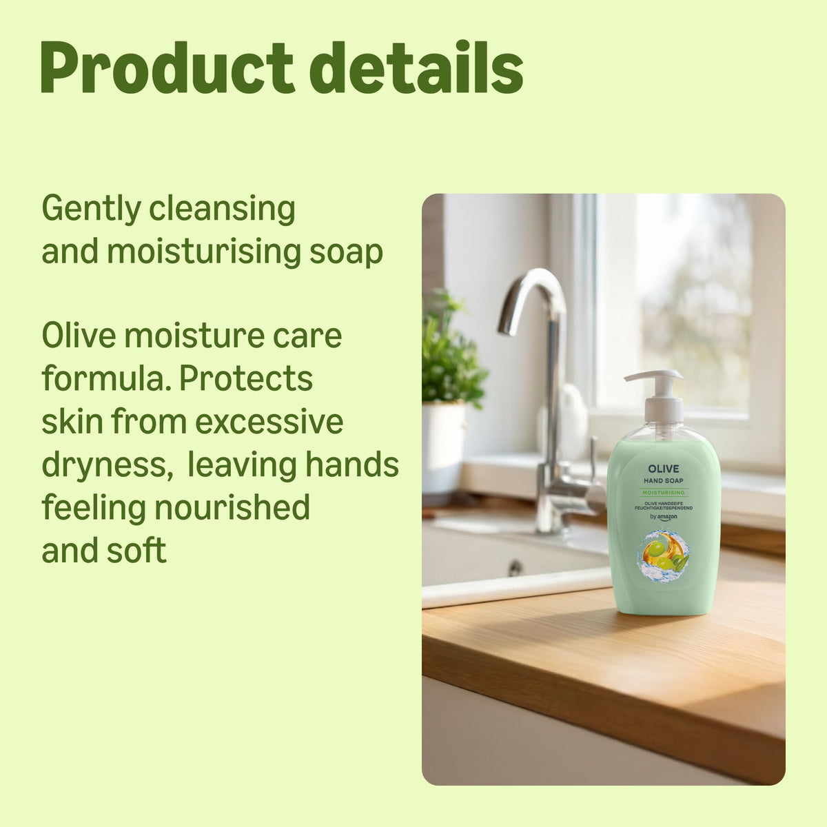 by Amazon Milk & Honey Hand Soap, 4 x 500ml
