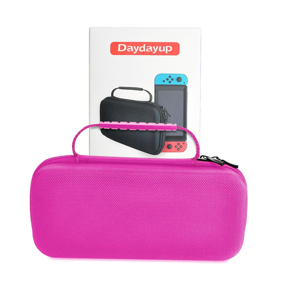 daydayup Switch 2 Carry Case Compatible with Nintendo Switch 2, with 24 Games Cartridges Protective Hard Shell Travel Carrying Case Pouch for Switch 2 Console & Accessories,Black