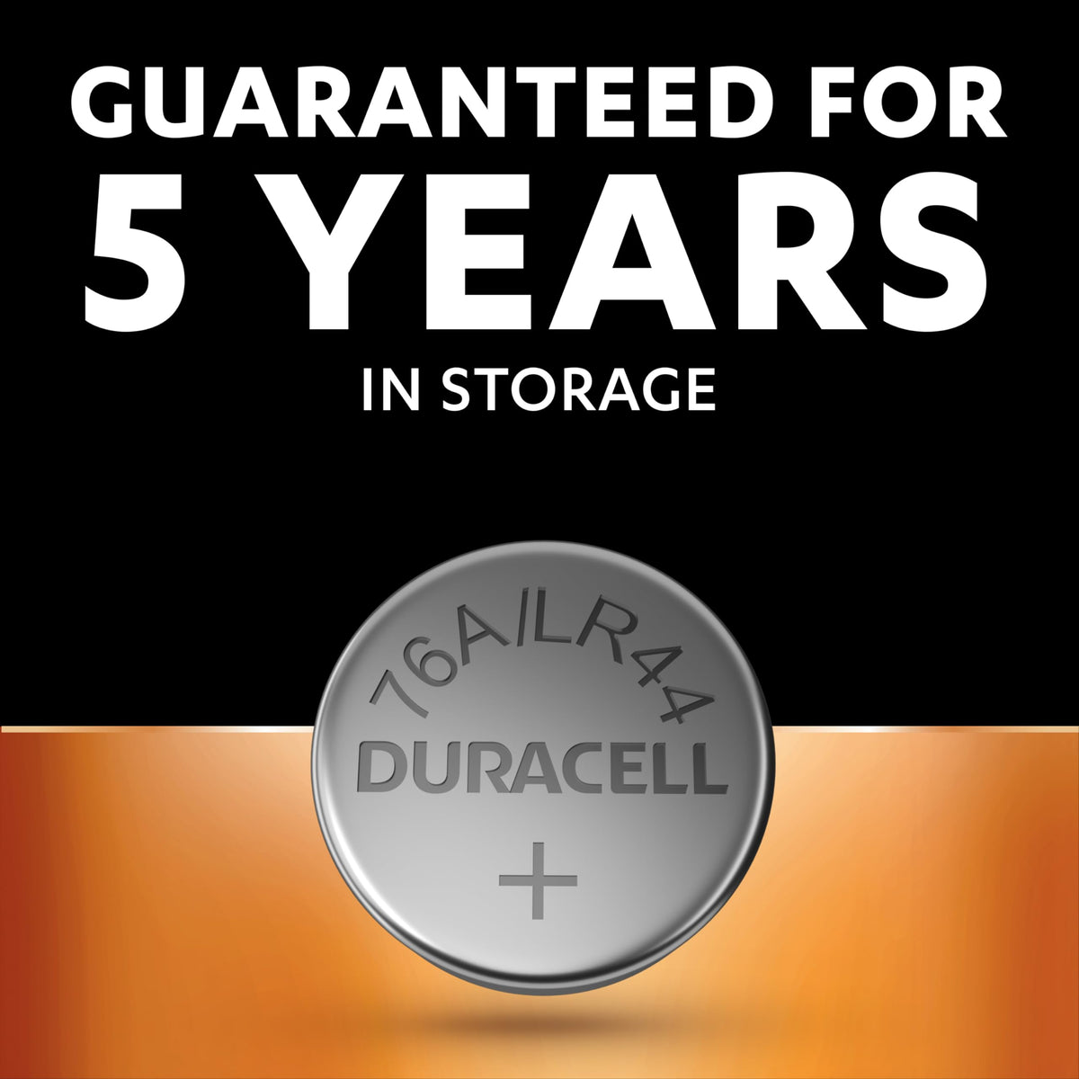 DURACELL LR44 Specialty Alkaline Battery (4 Pack) 1.5V, A76