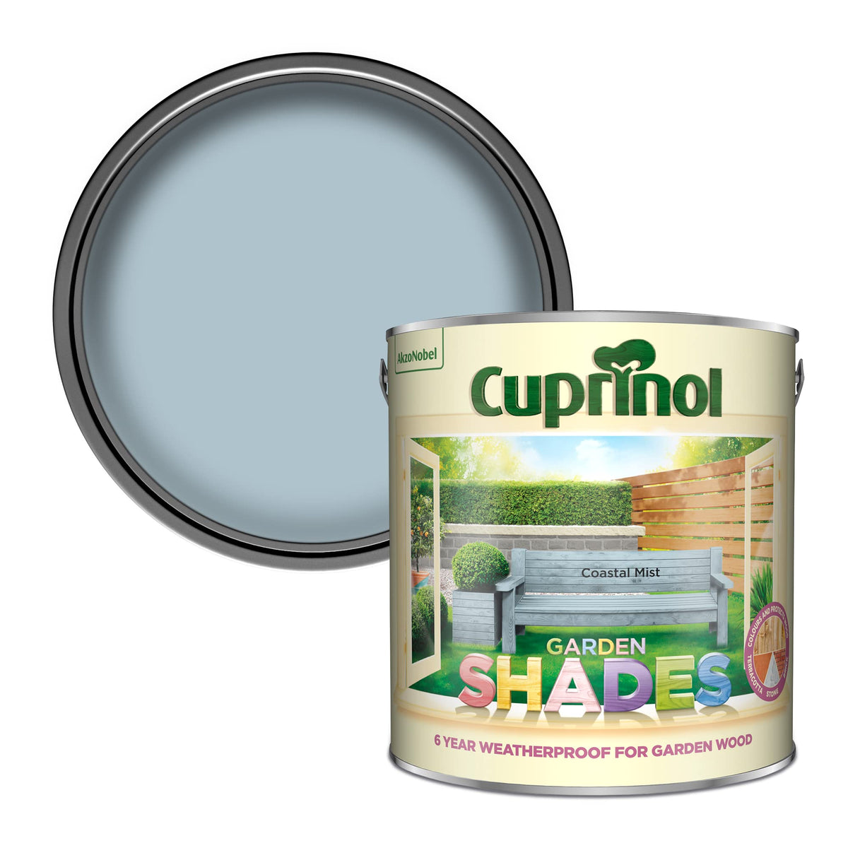 Cuprinol Garden Shades Exterior Woodcare, Country Cream, 1 Litre