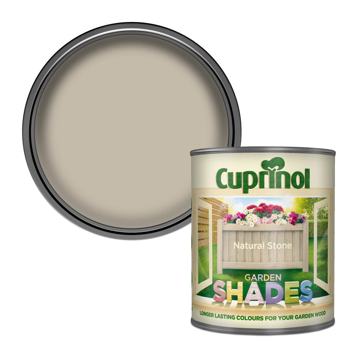 Cuprinol Garden Shades Exterior Woodcare, Country Cream, 1 Litre