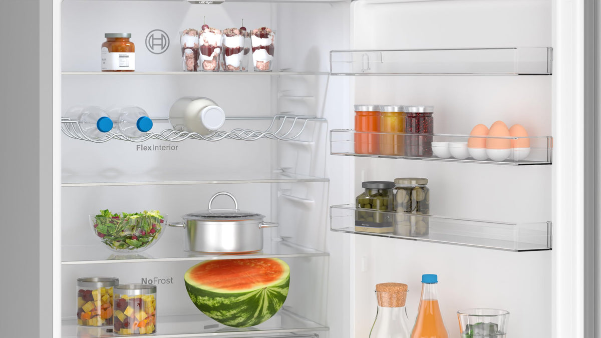 Bosch Series 2 KGN27NLEAG Fridge Freezer, NoFrost, Stainless Steel