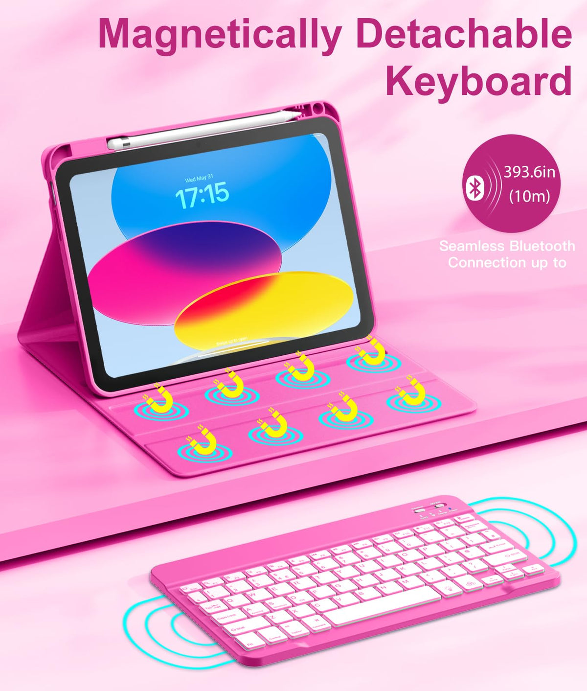 Vobafe Keyboard Case for iPad A16 11th Generation 11 inch/10th Gen 10.9"