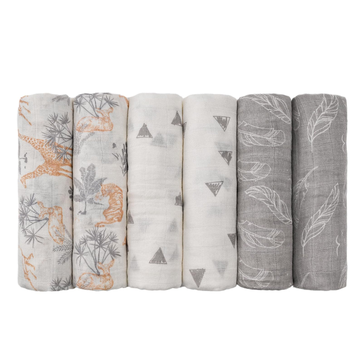 GLLQUEN BABY Muslin Squares Cloth for Baby 6pack 70cm x 70cm
