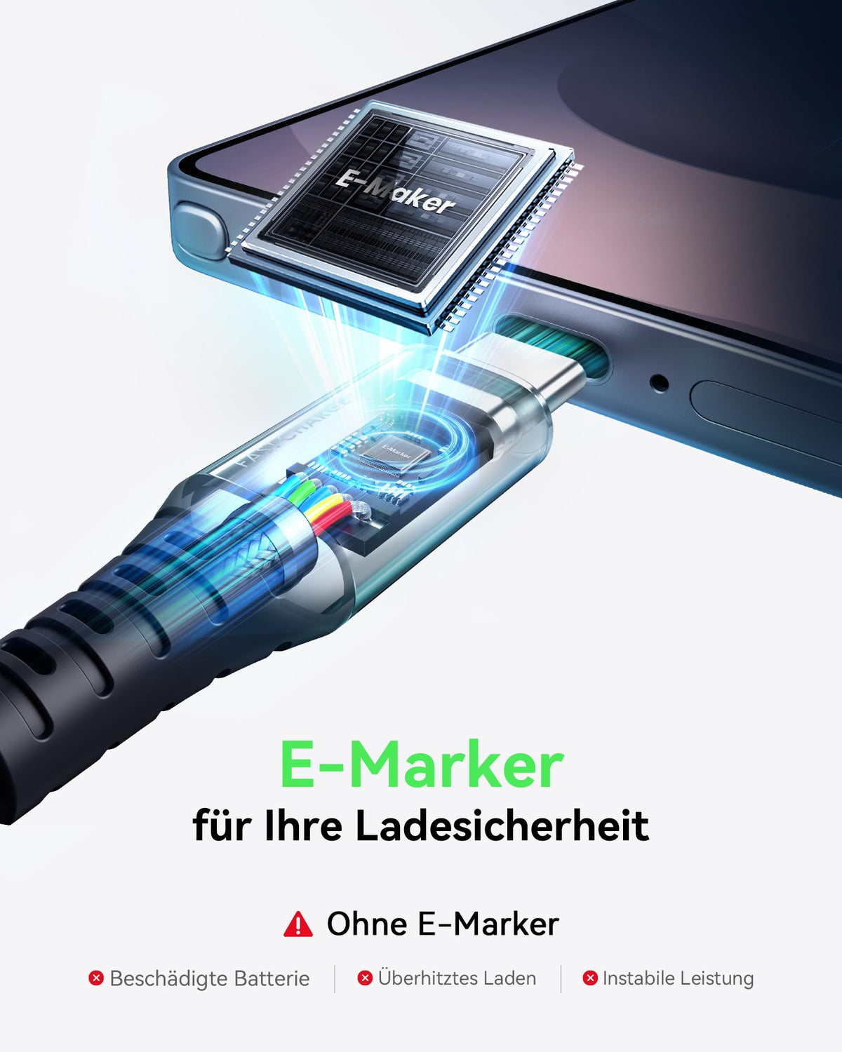 INIU USB C Cable, 2m 100W Fast Charging USB C to USB C Cable