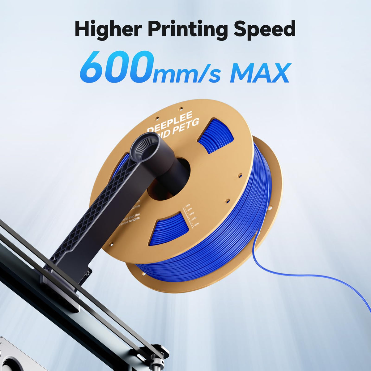 DEEPLEE Rapid PETG Filament 1.75mm Black 1KG