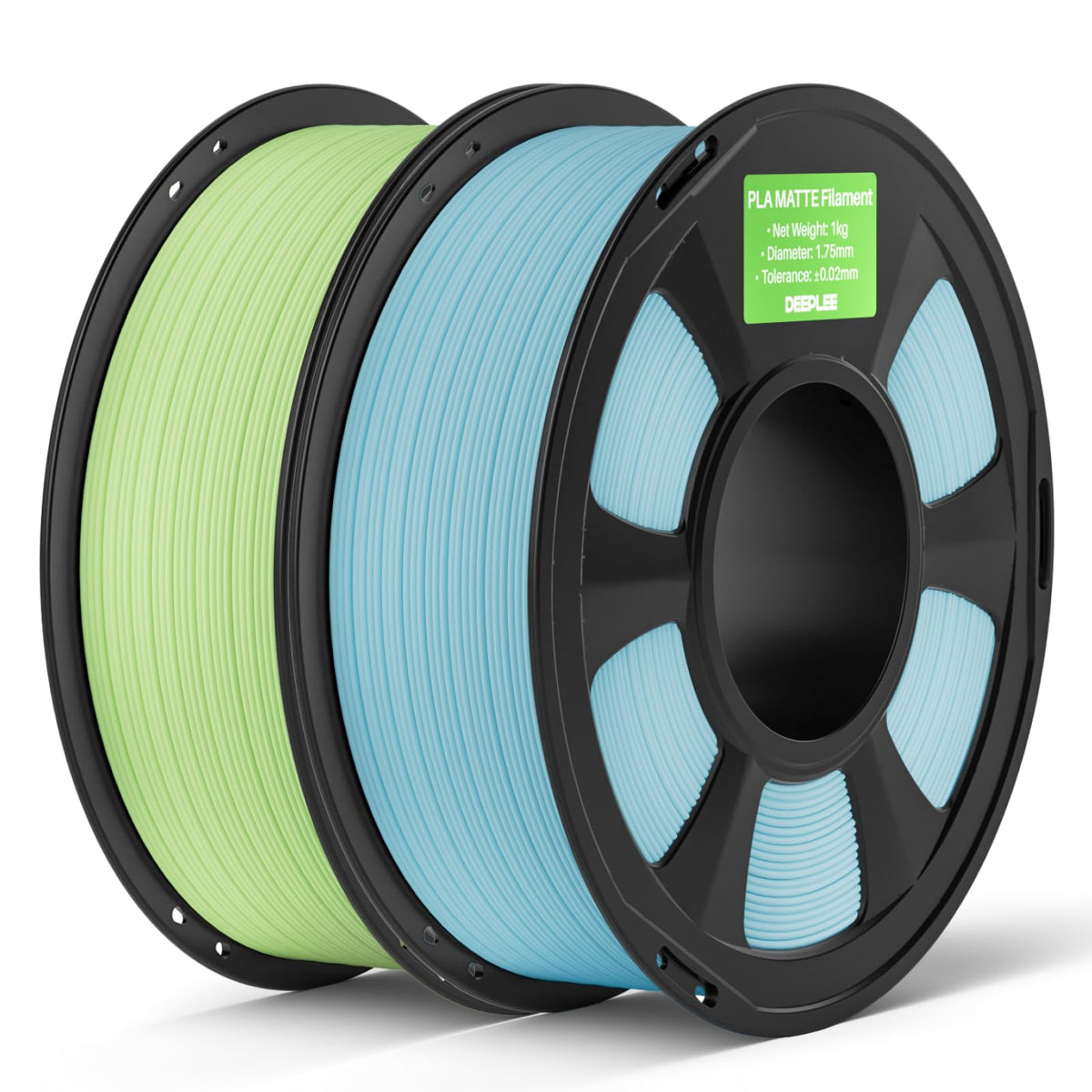 DEEPLEE Matte PLA Filament 1.75mm Matte Black 1kg(Plastic Spool)