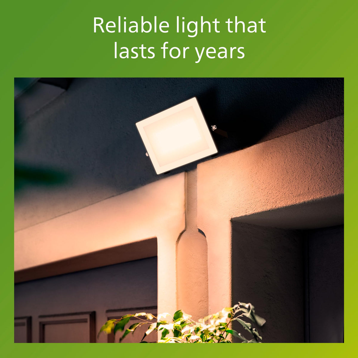 Philips Lois Outdoor Floodlight, White, 10 W