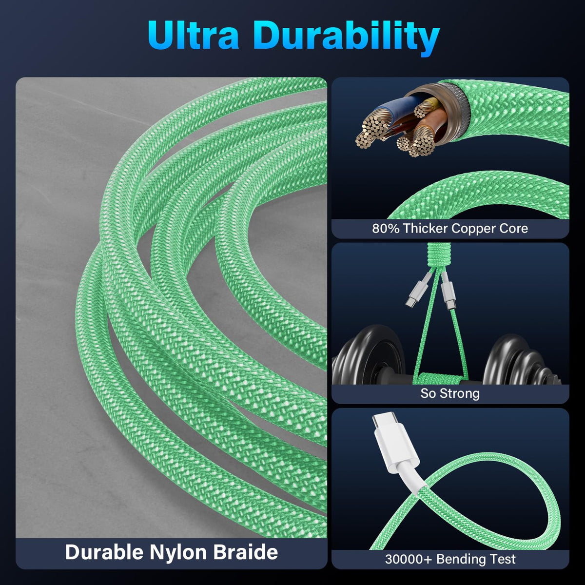 USB C to USB C Charger Cable, 2M 60W Type C Cable Lead Fast Charging, Phone Charger USB C iPhone Cable for Apple iPhone 18 17 16 Series MacBook iPad Pro/Air Samsung Galaxy S26/S25 Google Pixel 2Pack