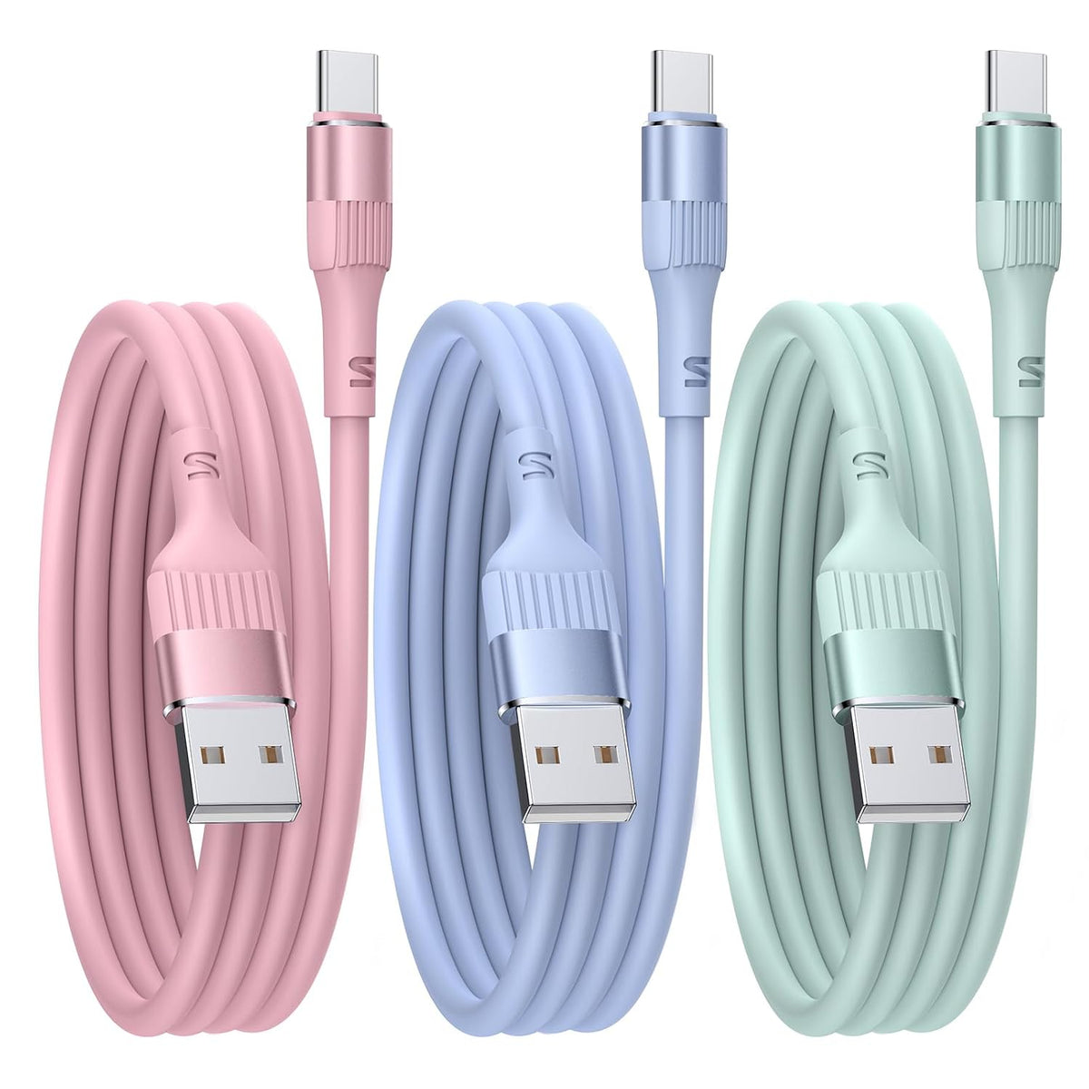 Nebite USB to USB C Cable 3PACK 3FT/1M USB C Charger Cable