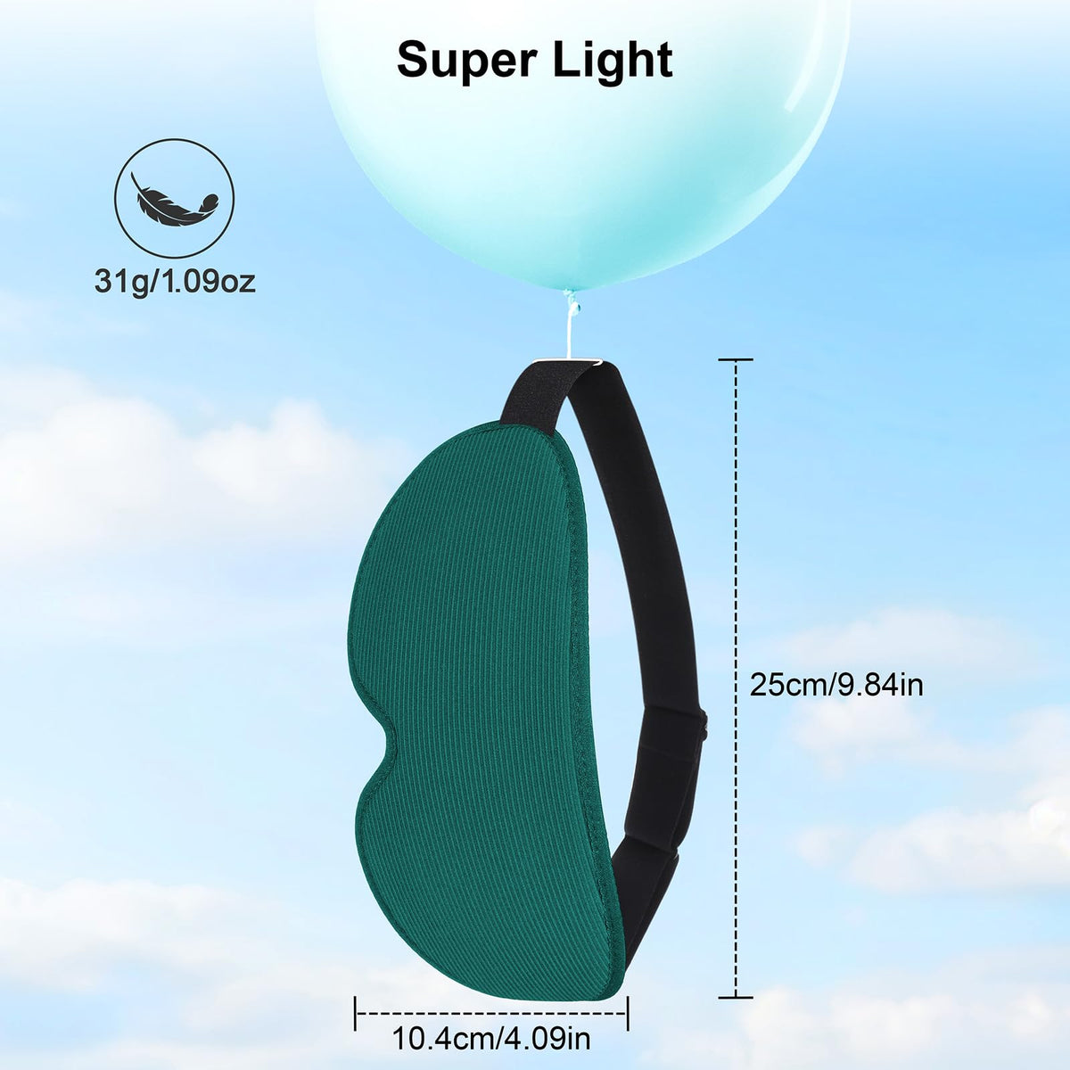 Gritin 100% Blackout Sleep Mask for Women & Men-Zero Eye Pressure Eye Mask