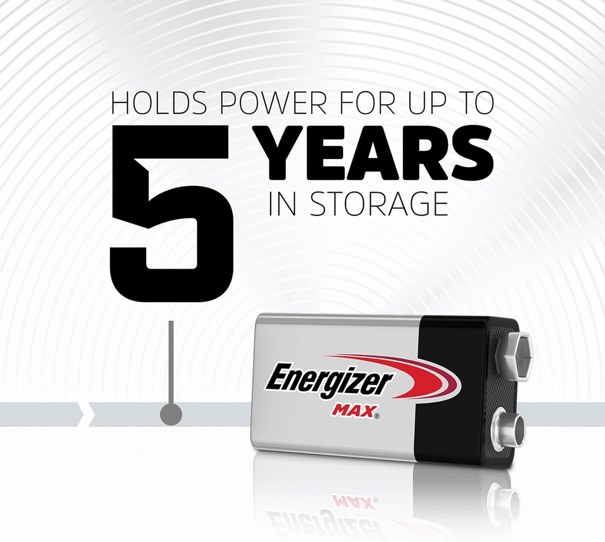 Energizer Max - 9V Battery (3 Pack) - Nine Volt Alkaline Block Batteries