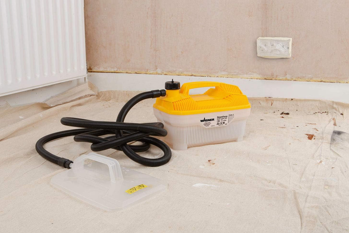 WAGNER Steam Wallpaper Stripper SteamForce, 4 L Capacity, Steaming Time Max. 70 Min, 3,7 M Hose, 2.000 W, 230 V