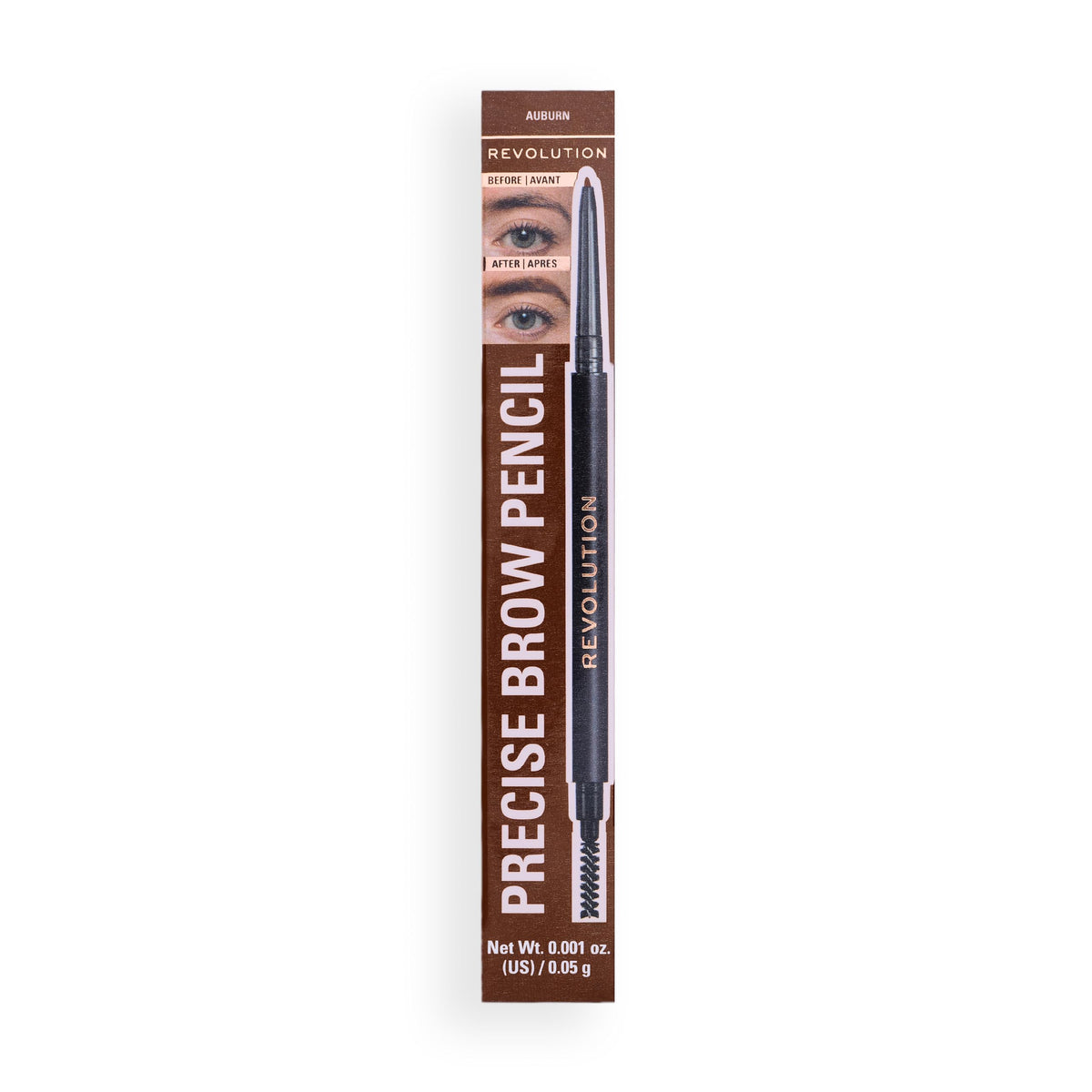 Revolution Precise Brow Pencil, Dark Brown, 0.05g