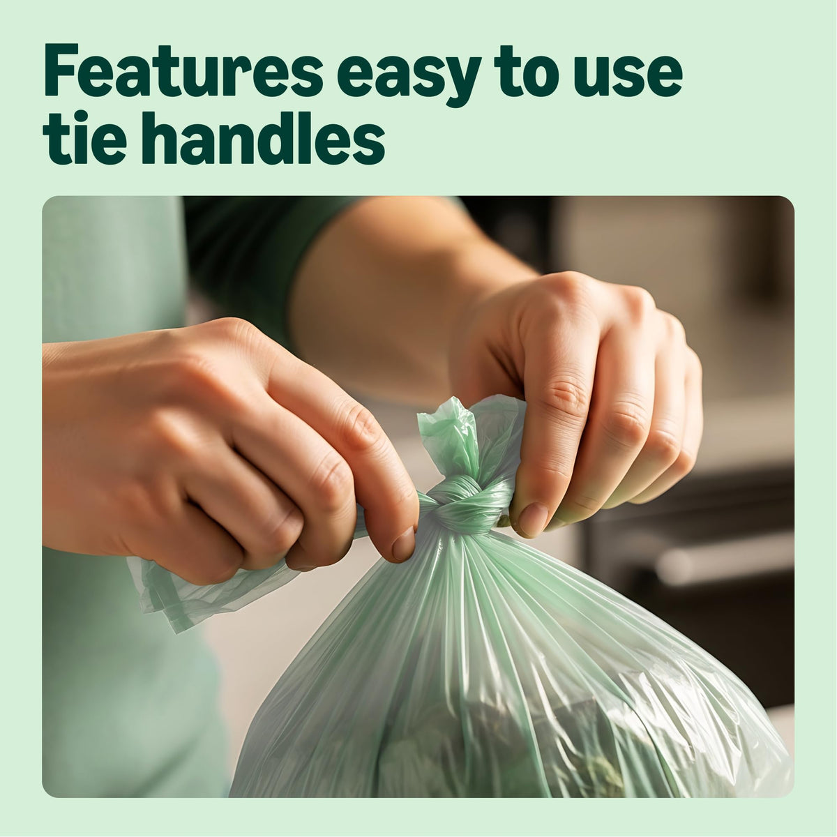 by Amazon Bin Liners with Carry Handles, 25 Litre, Transparent, 30 Count