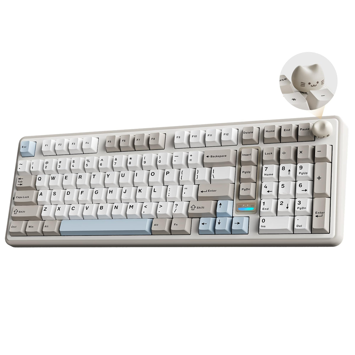 YUNZII B98 PRO 96% Wireless Mechanical Keyboard (Matcha Green, Candy Switch)