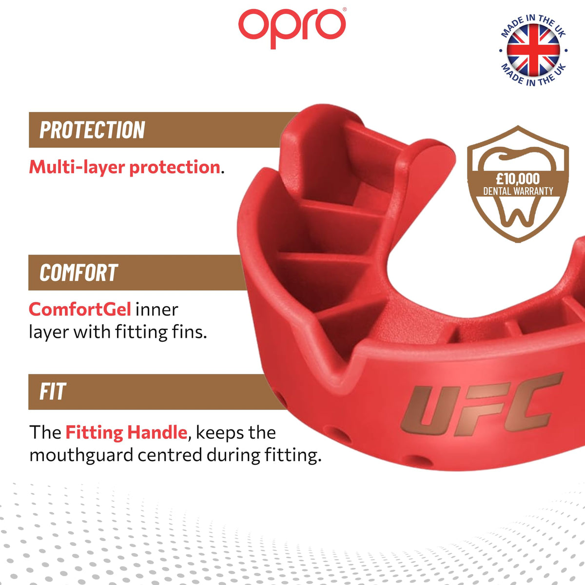 OPRO Bronze Level Mouthguard Essential Fit – Gum Shield Adult and Kids – OPRO Mouth Guard Boxing and MMA, Easy Self-Fit Gum Shield Rugby and Hockey – Enhanced Protection with Dental Warranty