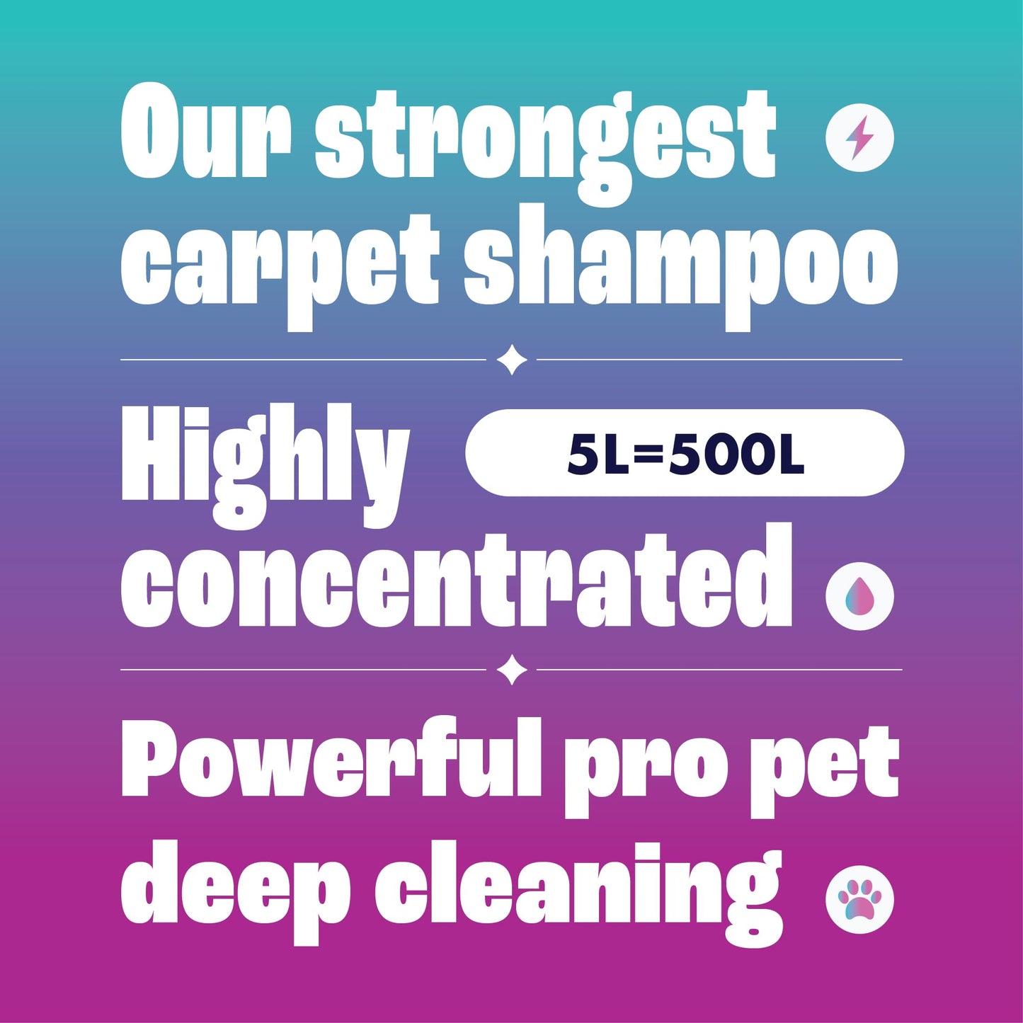 Dirtbusters Pet Pro Carpet Cleaner Shampoo Solution (5L) Deep Cleaning Stain Remover With Odour Neutraliser To Remove Dog & Cat Urine, Makes 500L Of Carpet Cleaner Solution