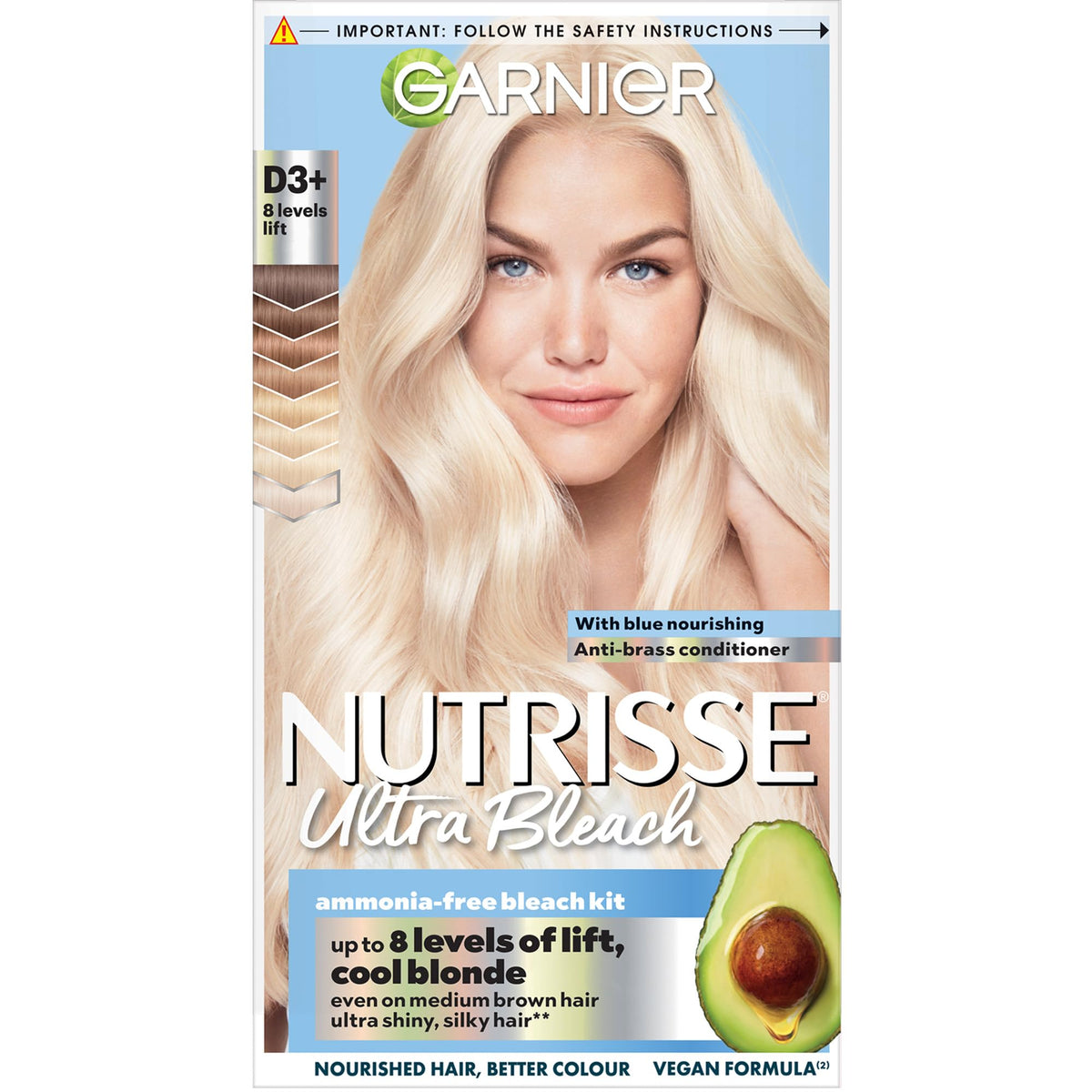 Garnier Nutrisse Ultra Color Permanent Hair Dye, 4.15 Iced Coffee Brown