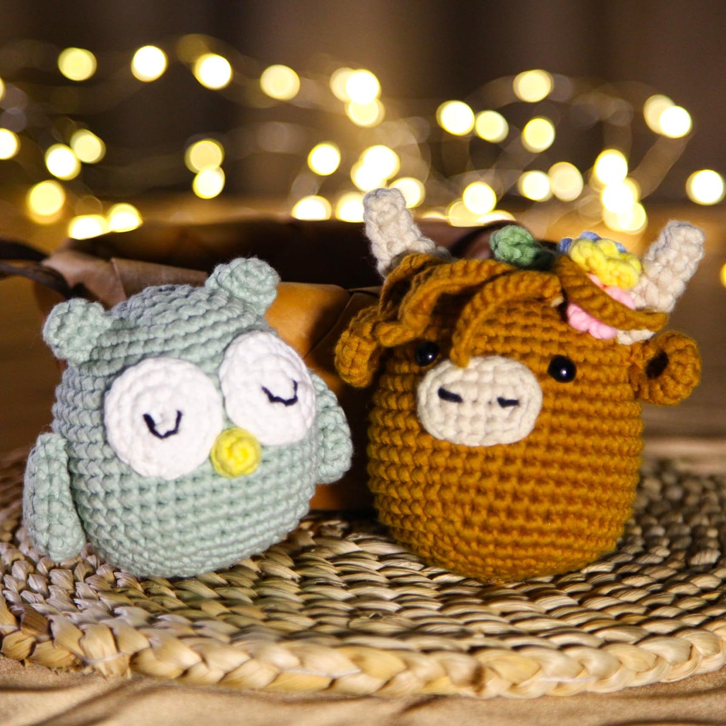 CROCHET BOX Complete Crochet Kit for Beginners - Highland Cow Crochet Kit, Include Video Tutorial, Instruction, Soft Yarn, Birthday Gift for Adults.