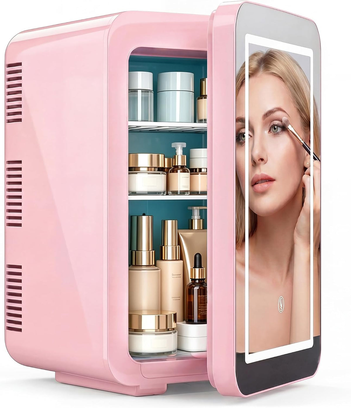 6L Skincare & Makeup Mini Fridge, Cooler & Warmer with LED Mirror