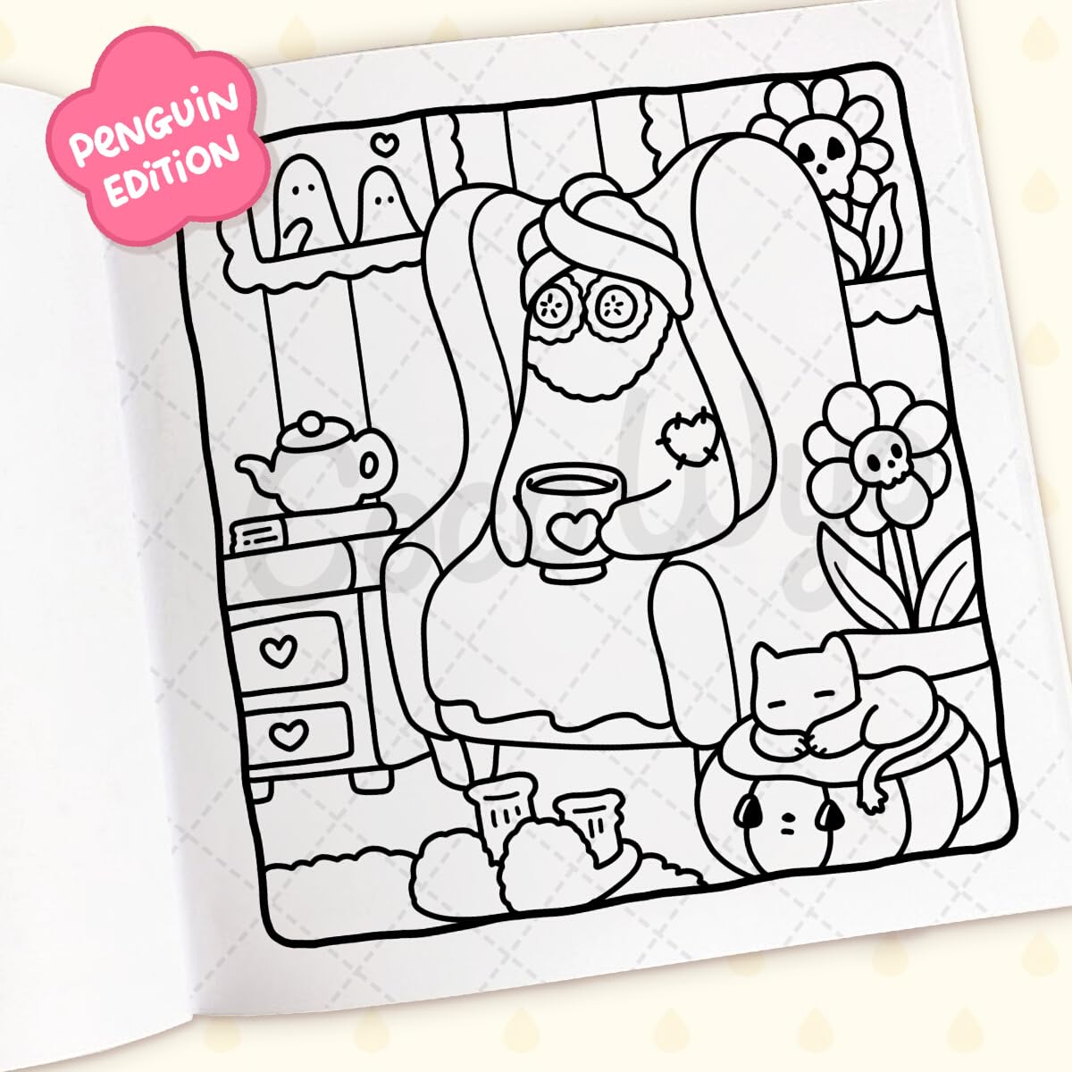 Spooky Cutie: A cute and comfy colouring book, perfect for Halloween (Coco Wyo)