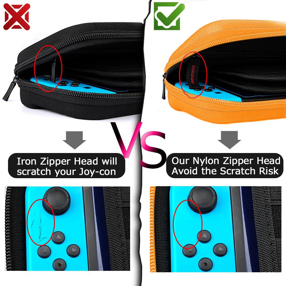 daydayup Switch 2 Carry Case Compatible with Nintendo Switch 2, with 24 Games Cartridges Protective Hard Shell Travel Carrying Case Pouch for Switch 2 Console & Accessories,Black
