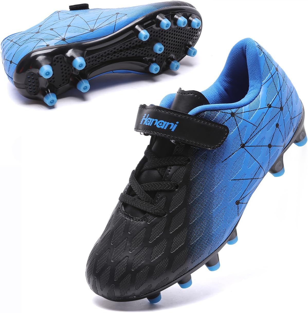 Boys Football Boots Shoes Kids Girls FG/AG Soccer Athletics Training Sport Running Shoes Profession Competition Teenager Indoor Outdoor Cleats Sneakers for Unisex
