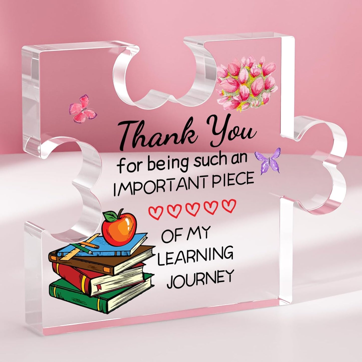 Welsky Teacher Gifts, Teacher Gifts for Women Engraved Acrylic Block, Christmas Birthday Graduation Thank You Gift for Women Teacher, Acrylic Plaque, Room Decor