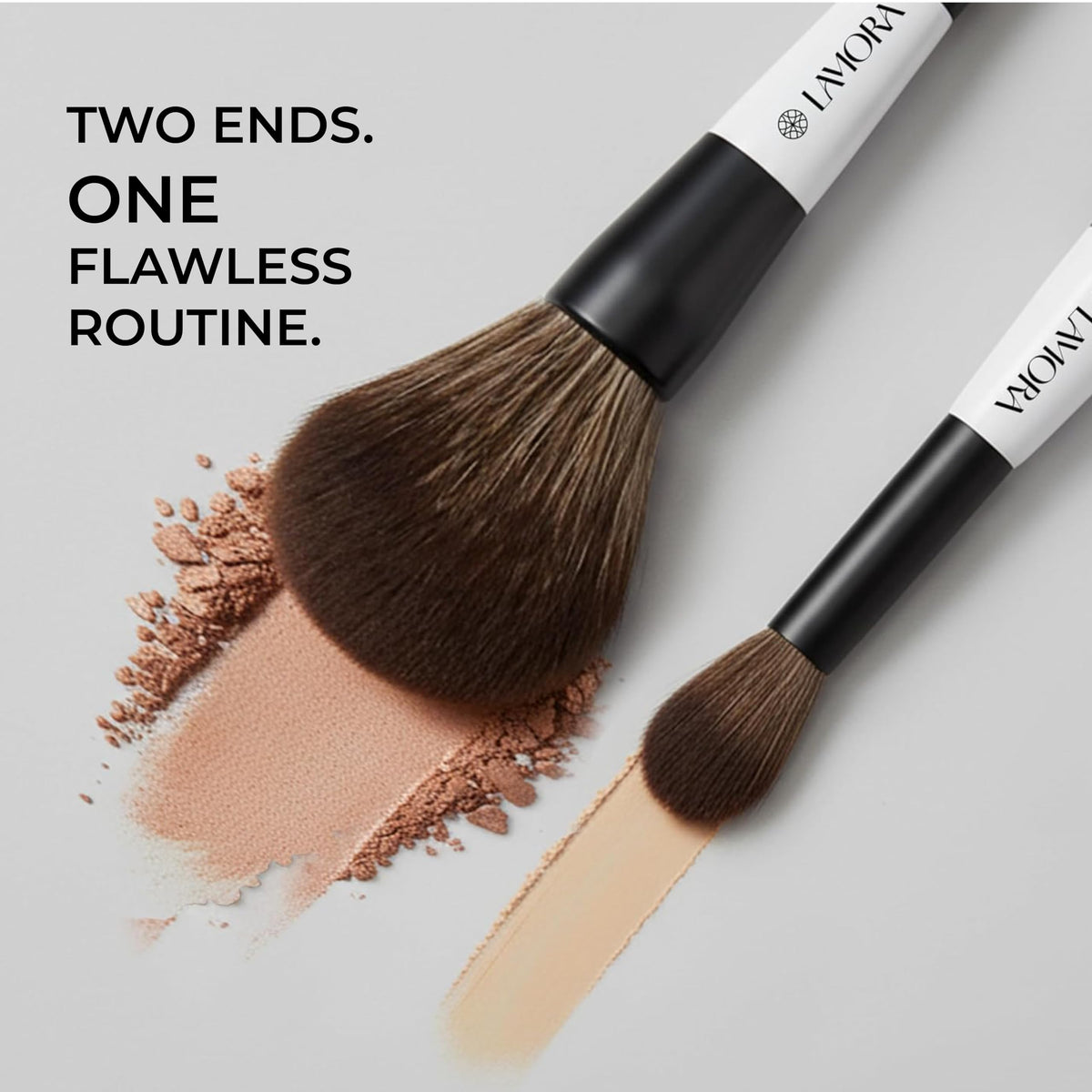 Make Up Brush Foundation Kabuki Flat Top, Perfect For Blending Liquid Cream