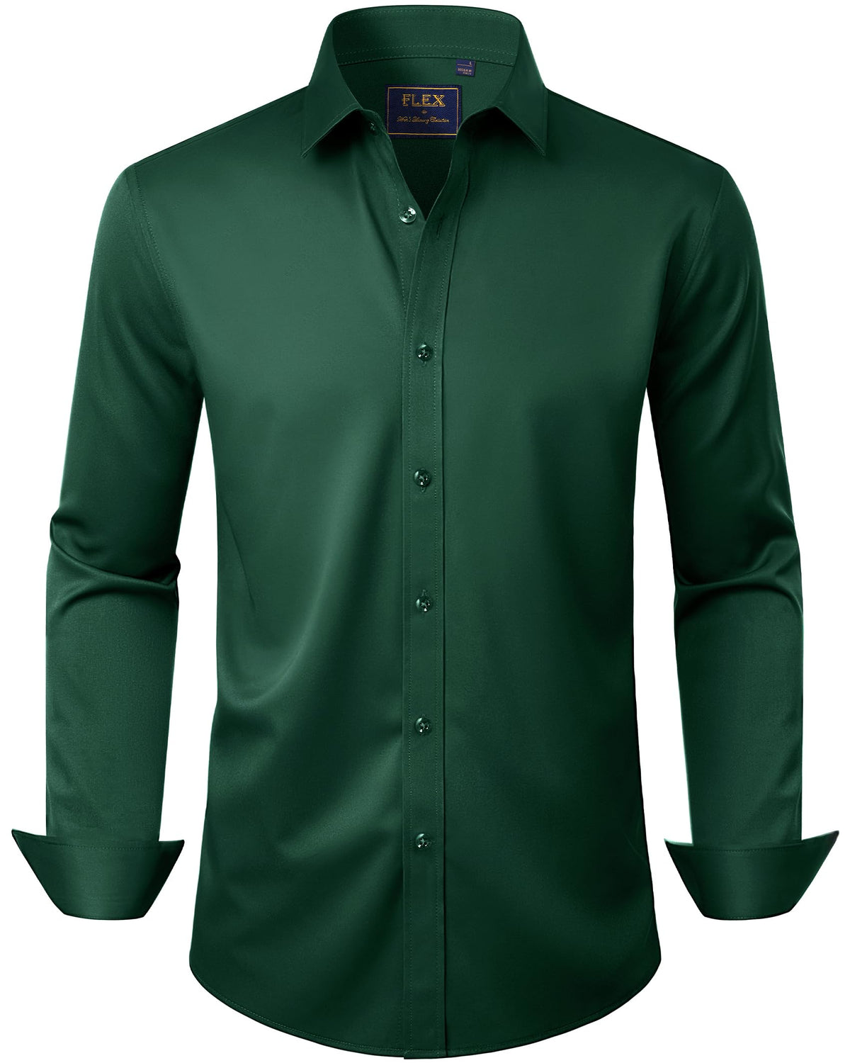 J.VER Men's Long Sleeve Stretch Dress Shirt Non Iron Casual Business Formal Shirts S-6XL