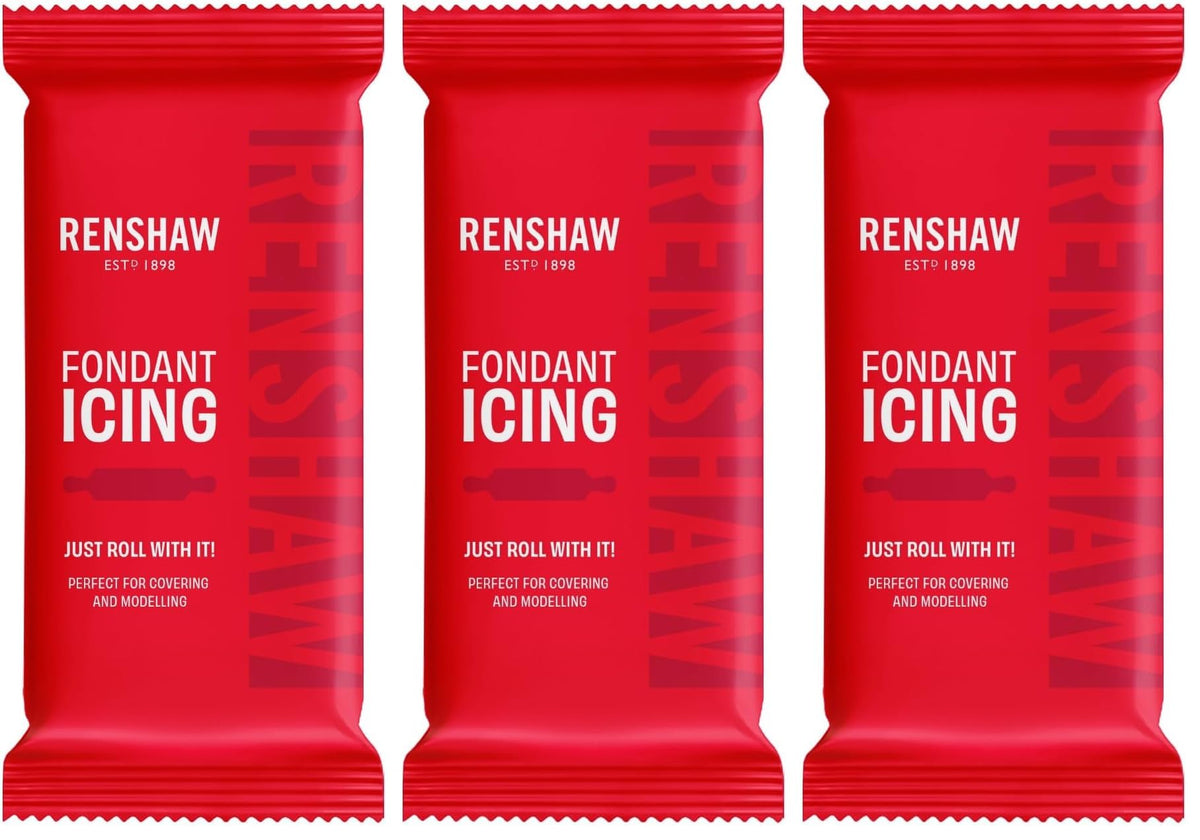Renshaw White Ready to Roll Fondant Icing, 500 g (Pack of 1)