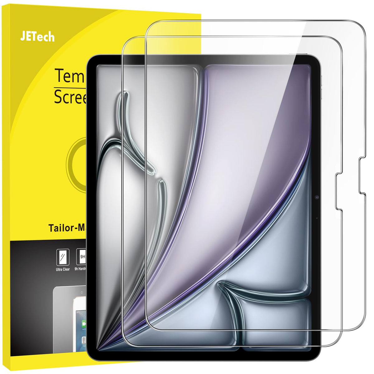 JETech Screen Protector for iPad (A16) 11th/10th Gen, 2-Pack