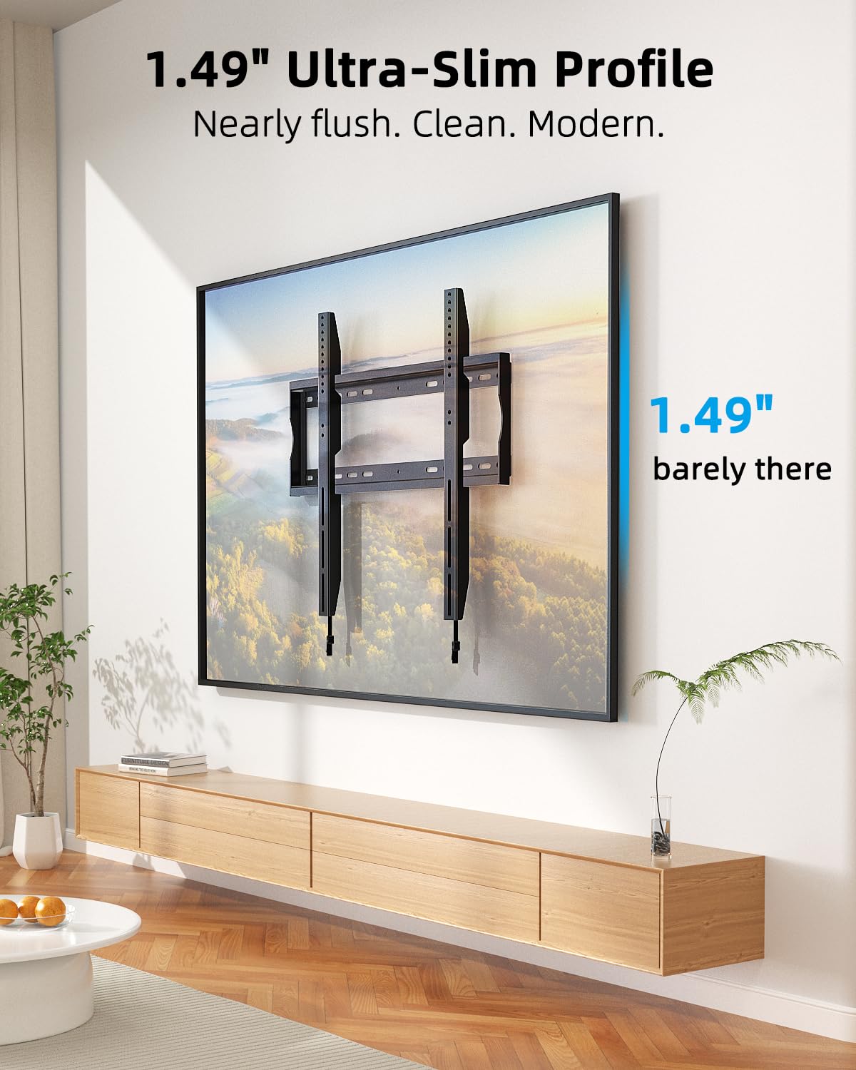 HOME VISION Heavy Duty Fixed TV Wall Bracket for 32-86 Inch Flat Screens