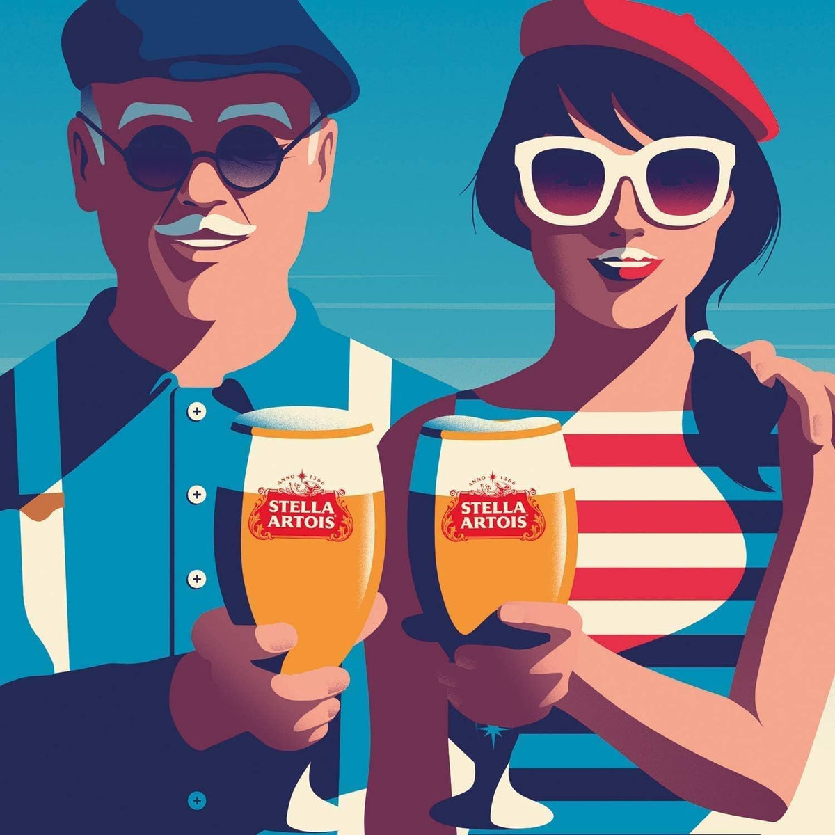 Stella Artois Premium Lager Beer Can, 440ml (Pack of 18) Packaging May Vary